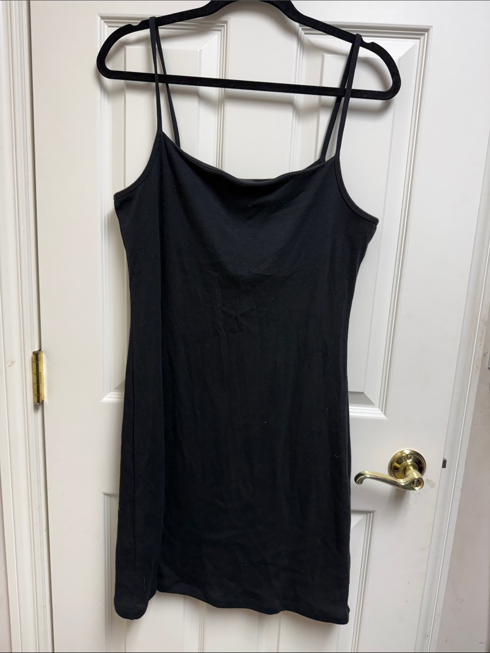 Moda International Black Spaghetti Strap Camisole Dress